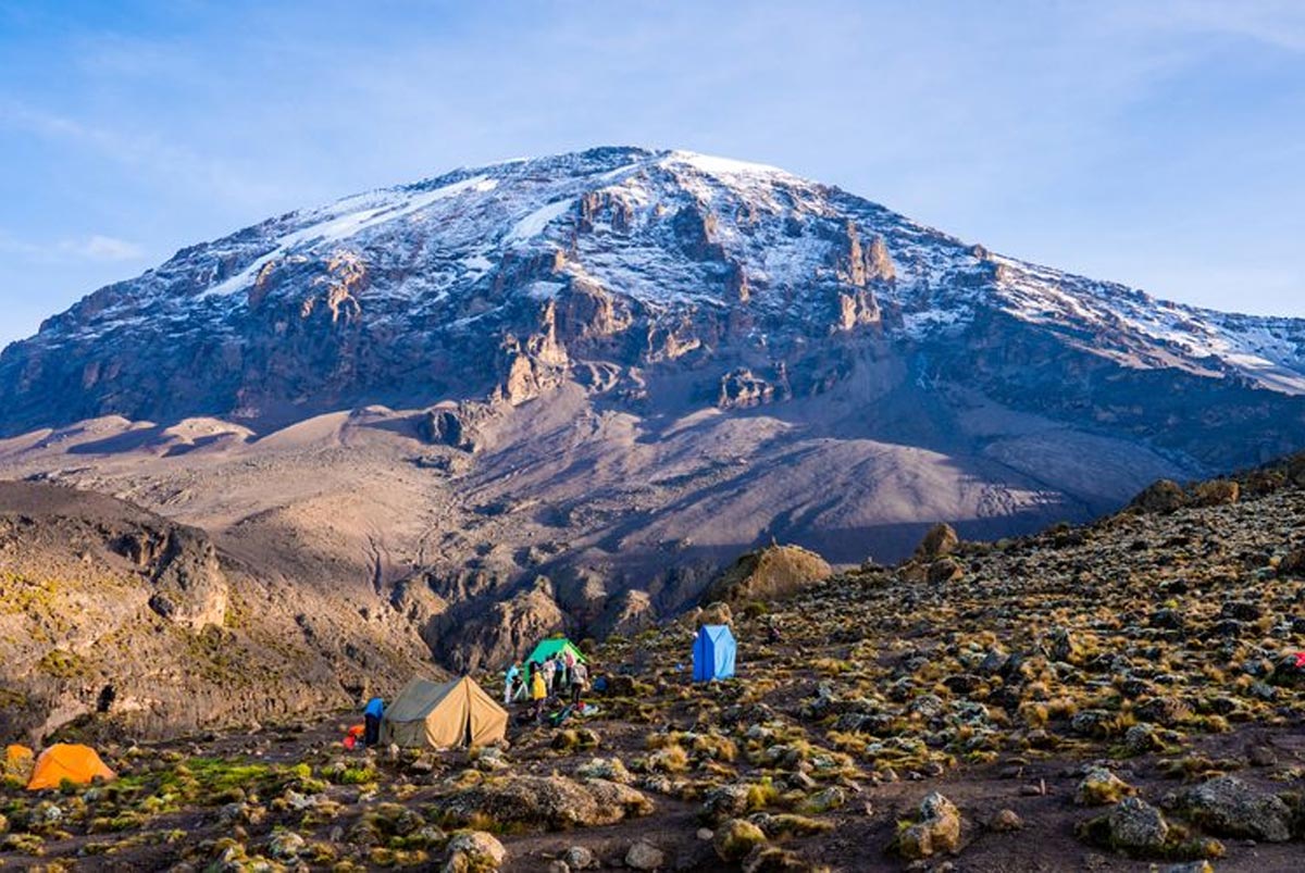 The height of Mount Kilimanjaro
